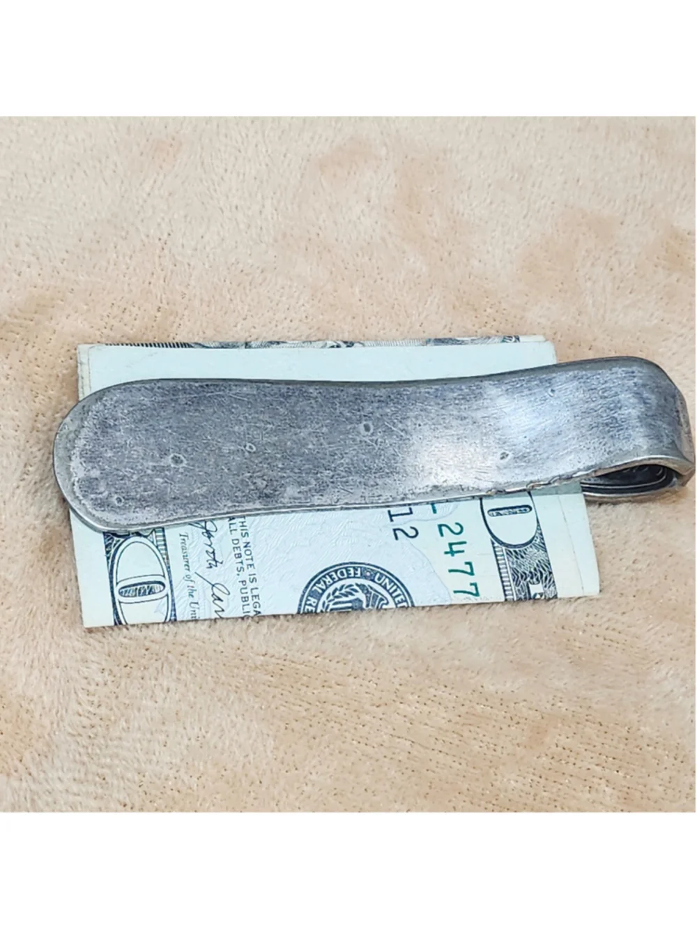 Silverwear Money Clip / card Holder handmade Accessory